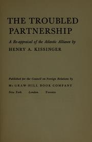 Cover of: The troubled partnership