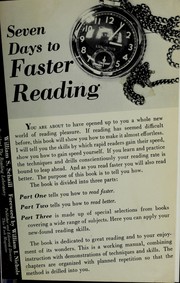 Cover of: Seven days to faster reading