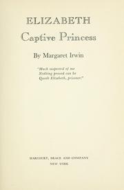 Cover of: Elizabeth, captive princess