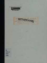 Cover of: The Constitution Act, 1982