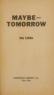 Cover of: Maybe—Tomorrow