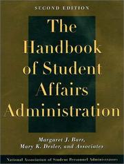 Cover of: The handbook of student affairs administration