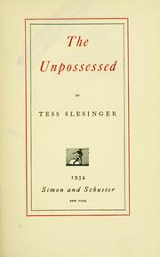 Cover of: The unpossessed