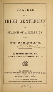 Cover of: Travels of an Irish gentleman in search of a religion: with notes and illustrations