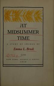 Cover of: At midsummer time