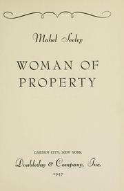 Cover of: Woman of property