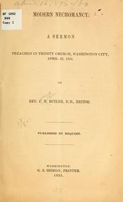 Cover of: Modern necromancy