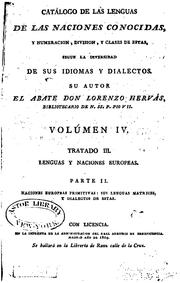 Cover of: Catálogo de las lenguas de las naciones conocidas