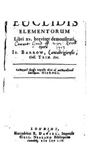 Cover of: Elements