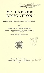 Cover of: My larger education
