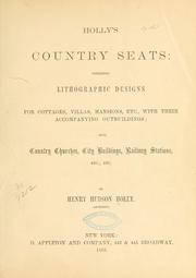 Cover of: Holly's country seats