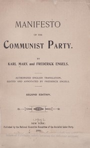 Cover of: Manifest der Kommunistischen Partei