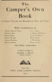 Cover of: The camper's own book