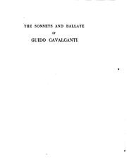 Cover of: Sonnets and ballate of Guido Cavalcanti