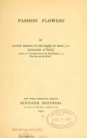 Cover of: Passion flowers