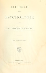 Cover of: Lehrbuch der psychologie