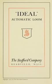 Cover of: "Ideal" automatic loom