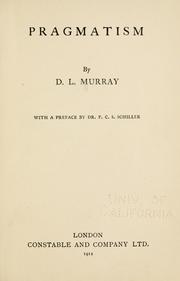 Cover of: Pragmatism