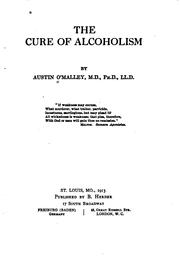 Cover of: The Cure of Alcoholism