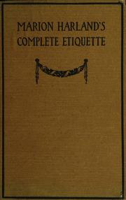 Cover of: Marion Harland's complete etiquette