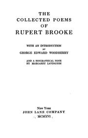 Cover of: The collected poems of Rupert Brooke