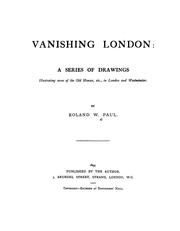 Cover of: Vanishing London