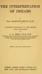 Cover of: Die Traumdeutung