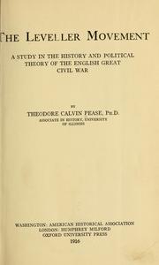 Cover of: The Leveller movement