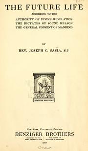 Cover of: The future life