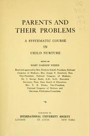 Cover of: Parents and their problems