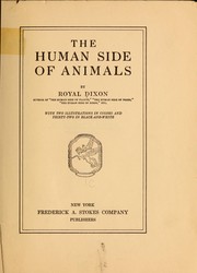 Cover of: The human side of animals