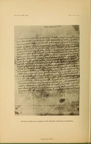 Cover of: A letter of Pedro de Alvarado relating to his expedition to Ecuador