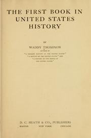 Cover image for The First Book in United States History