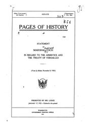 Cover of: Pages of history