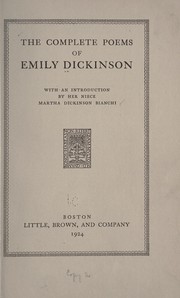 Cover of: The Poems of Emily Dickinson Volume II