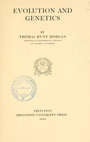 Cover of: Evolution and genetics