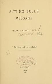 Cover of: Sitting Bull's message from spirit life