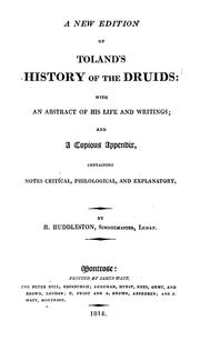 Cover of: A new edition of Toland's History of the druids