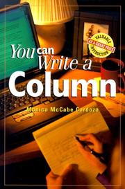 Cover of: You can write a column