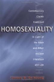 Cover of: Homosexuality