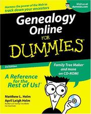 Cover of: Genealogy online for dummies
