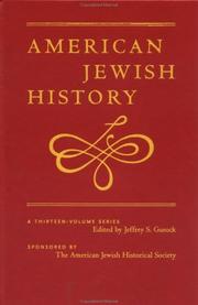Cover of: American Jewish history