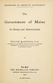 Cover image for The Government of Maine