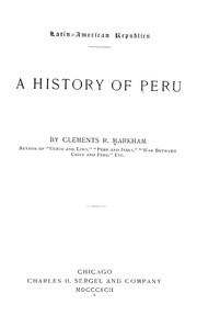 Cover of: A history of Peru
