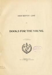 Cover image for A Descriptiv List of Books for the Young