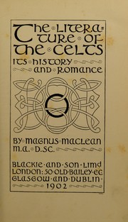 Cover of: The literature of the Celts