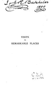 Cover image for Visits to Remarkable Places