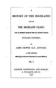 Cover of: A history of the Highlands and of the Highland clans