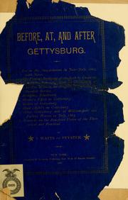 Cover of: Before, at, and after Gettysburg