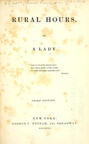 Cover of: Rural hours